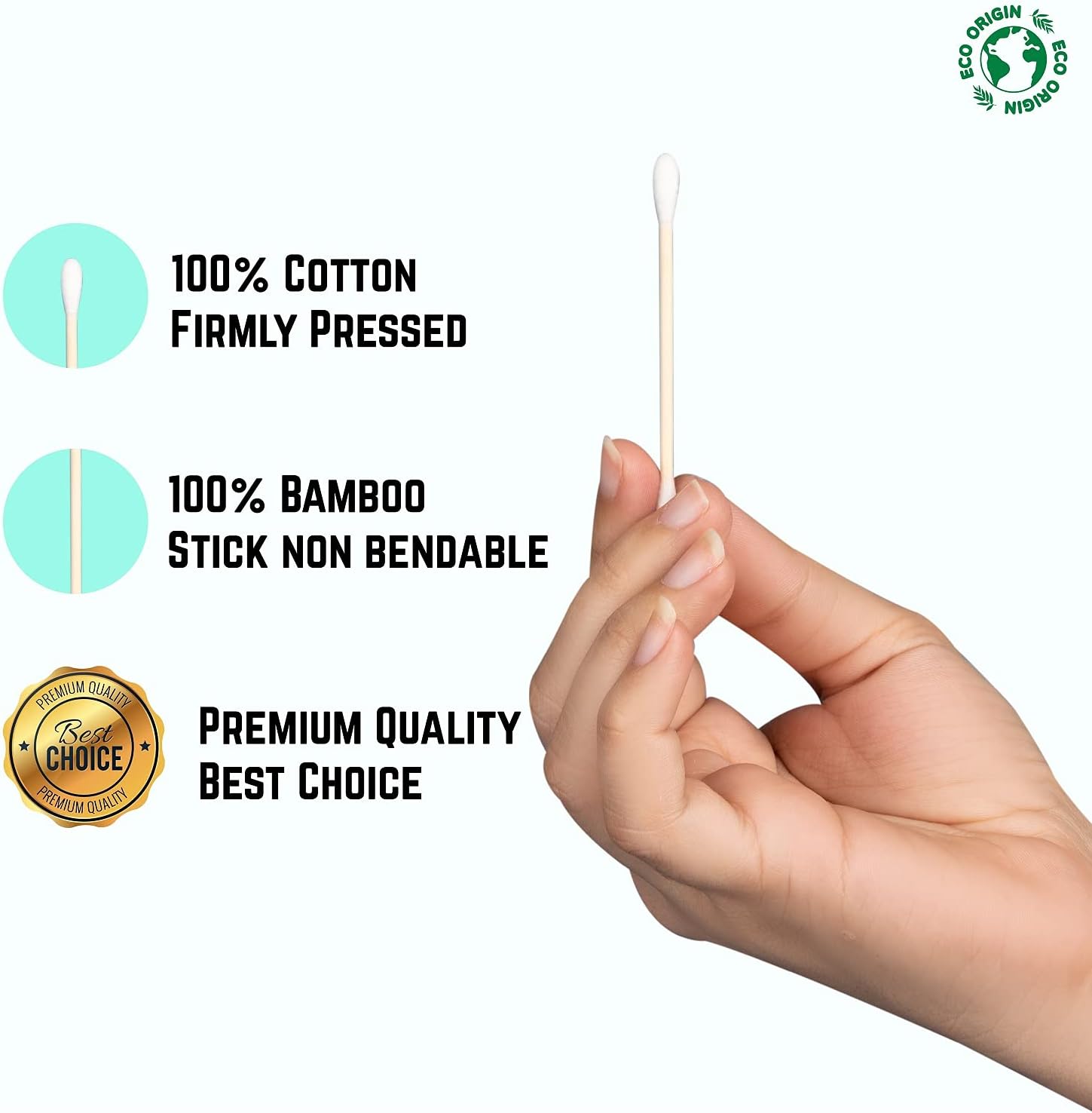 Eco-friendly bamboo cotton buds