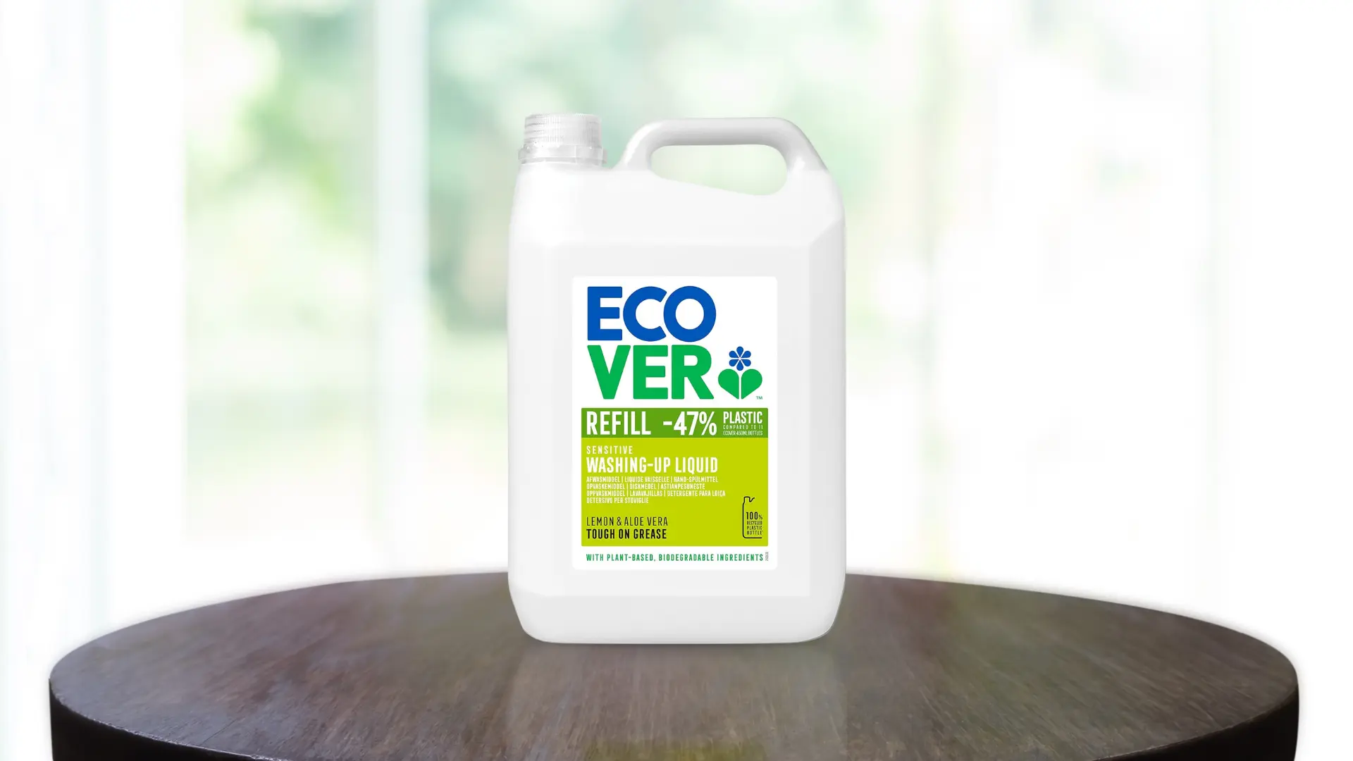 Ecover Washing Up Liquid Refill, Lemon & Aloe Vera 5L